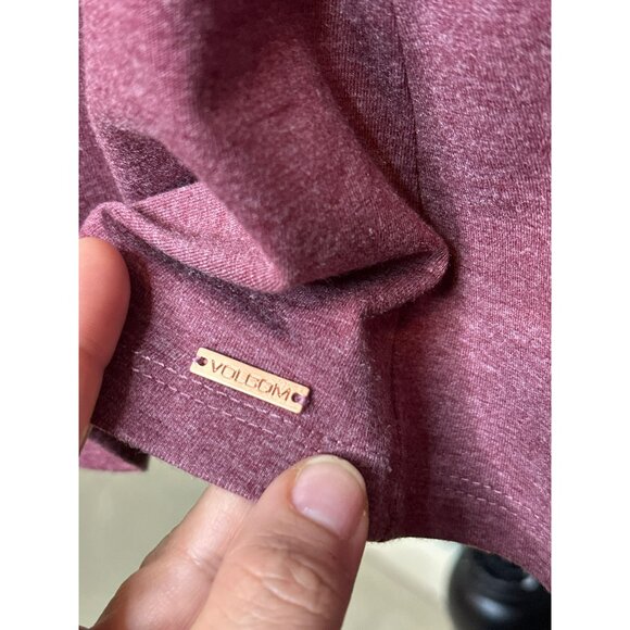 Volcom Skater Mini Dress Mauve Women's Small Spaghetti Strap Adjustable - Picture 8 of 10